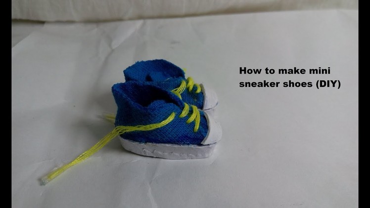 How to make mini sneaker shoes (DIY)