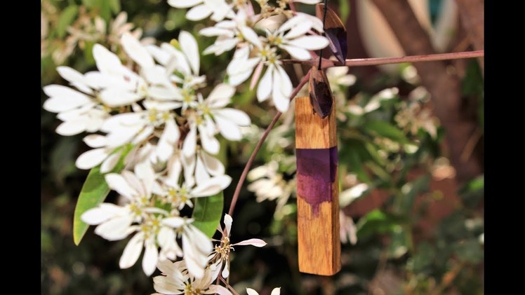 How to Make Secret Wood Resin Pendant & Earrings DIY
