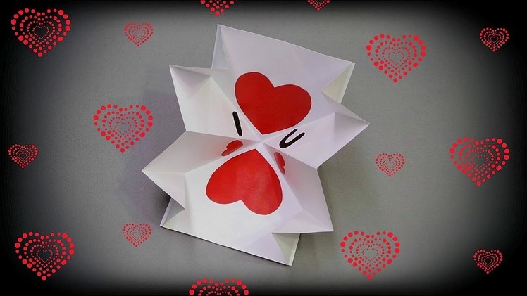 How to make Valentine's Day pop up card | Quick and easy | DIY Valentine card handmade | Gift idea