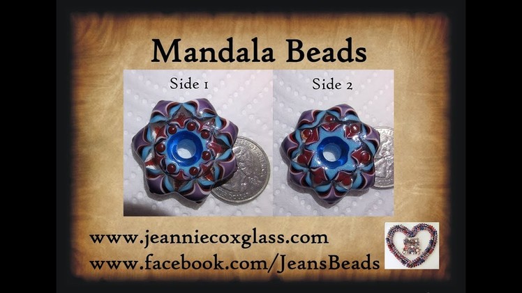 Making a Mandala Lampwork Bead by Jeannie Cox