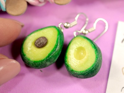 Making of Creative Earrings || Avocado Earrings.Necklace.Charms || Polymer Clay