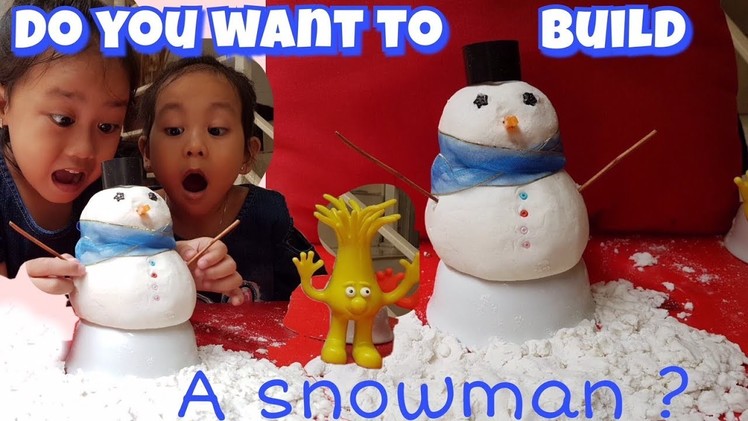 Making olaf frozen , the fun snowman  I Make Your Own DIY Snow I Cara Membuat Salju Buatan