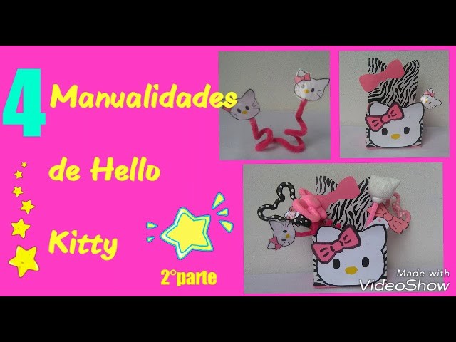 Manualidades de Hello Kitty. Manualidad con carton