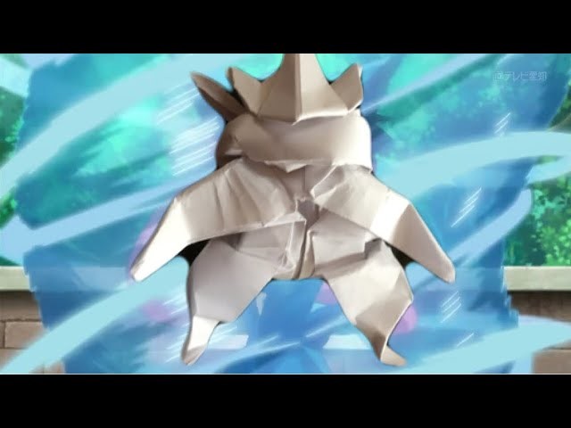 Origami Greninja tutorial part 1