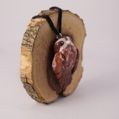 Owl Bird Necklace Animal Fimo Jewellery Accessories Handmade Wildlife Nature