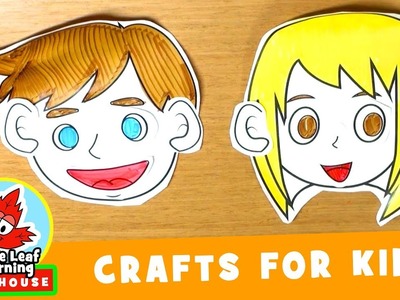 Paper Face Craft for Kids | Maple Leaf Learning Playhouse