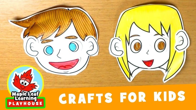Paper Face Craft for Kids | Maple Leaf Learning Playhouse