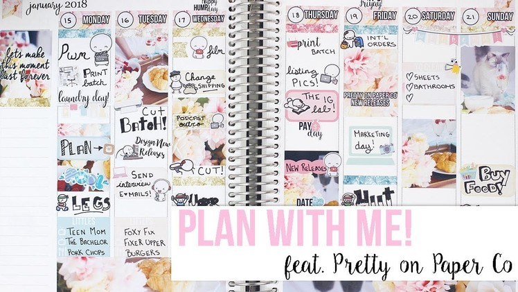 Plan with Me Feat. Pretty on Paper Co Photo Kit! :: Jan 15 - 21 2018