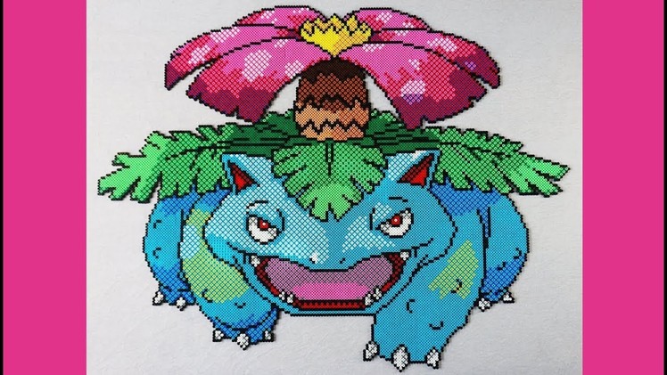 Pokémon VENUSAUR (Big Version) - Perler Beads. Hama Beads