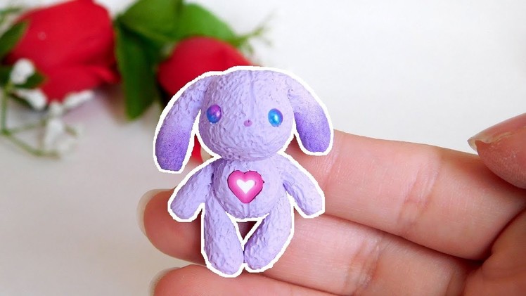 Polymer Clay Bunny Plush Tutorial ♥ Valentine's Day