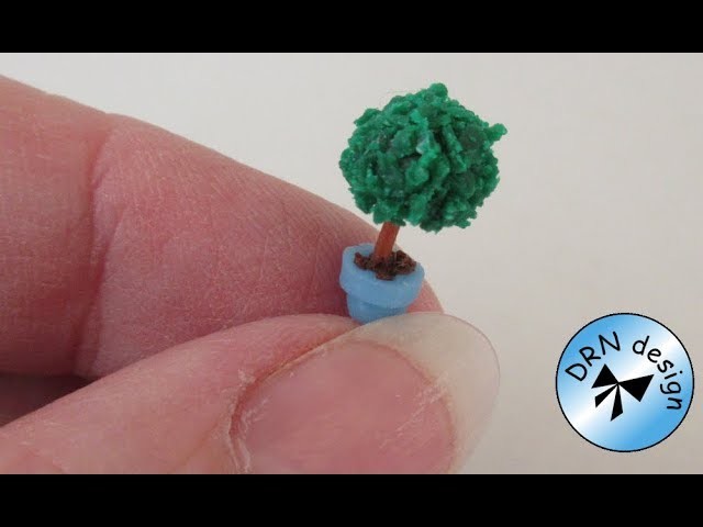 Polymer Clay Miniature 1 to 144 - Small Tree In Pot
