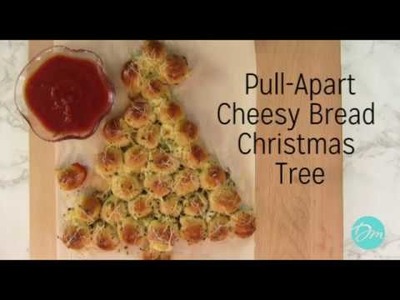 Pull Apart Cheesy Bread Christmas Tree