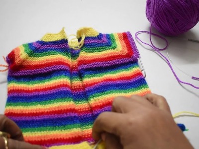 RAINBOW BABY SWEATER FOR 0-6 MONTH BABY