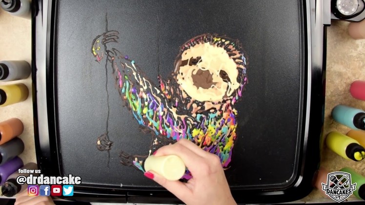 Rainbow Sloth - Relaxing Pancake Art
