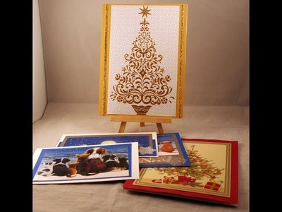 Recycled or use your scraps Christmas cards wk35