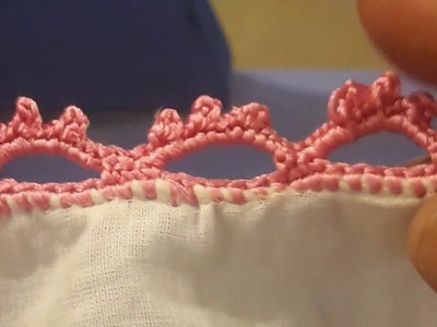 Saree Kuchu New Design.Dainty picot crochet edging
