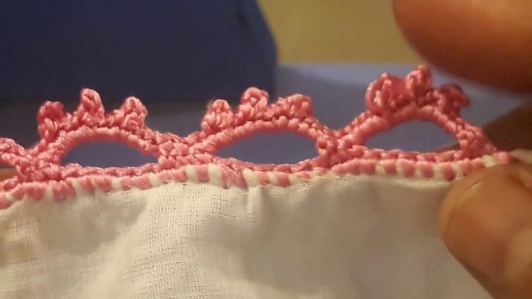 Saree Kuchu New Design.Dainty picot crochet edging