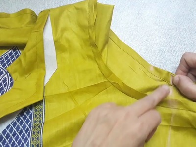 Simple kurti sewing. stitching in 2 meter cloth - Tutorial