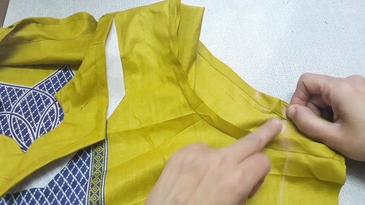 Simple kurti sewing. stitching in 2 meter cloth - Tutorial