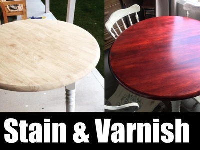 Stain and varnish a table with NO STREAKS home diy