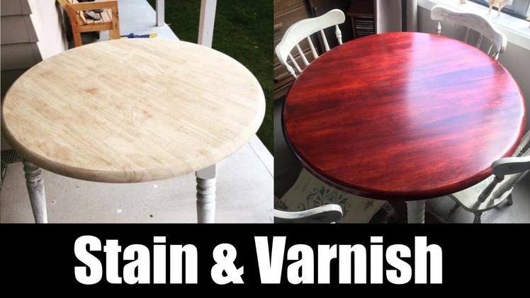 Stain and varnish a table with NO STREAKS home diy