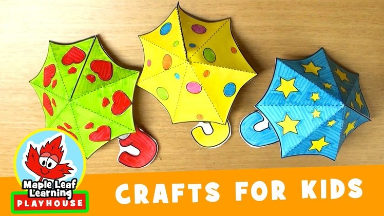 Umbrella Craft for Kids | Maple Leaf Learning Playhouse