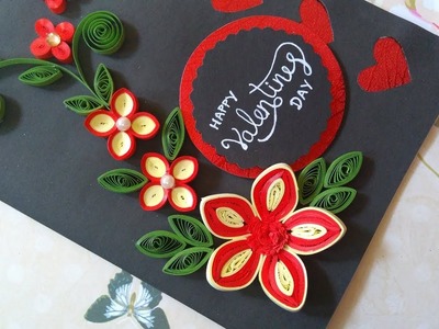 Valentine's Day Handmade Quilling Card| Best way to show your love this valentine|Prettyquilling