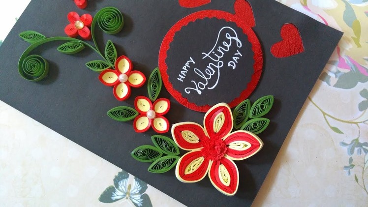 Valentine's Day Handmade Quilling Card| Best way to show your love this valentine|Prettyquilling