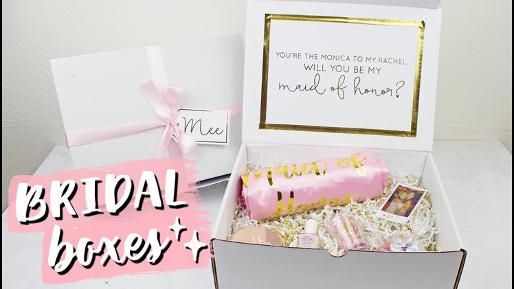 Will You Be My Bridesmaid? | DIY Bridal Boxes & Gold Foil!