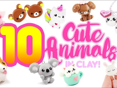 10 CUTE ANIMAL CLAY DIY’s - Polymer Clay Compilation