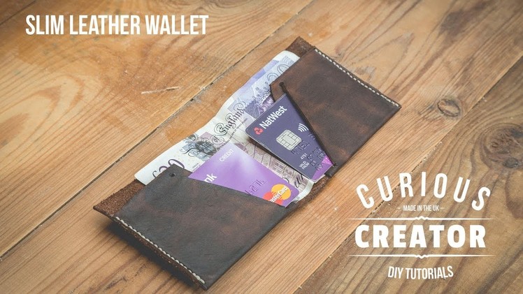 #27 Slim + Simple Leather Wallet - DIY Curious Creator