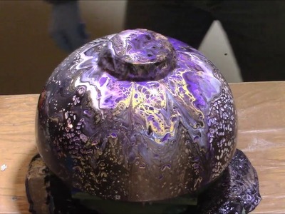 3D Acrylic Paint Pouring On Wooden Bowls
