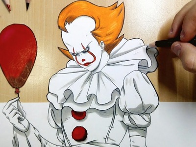 3D Drawing of IT (Pennywise) - Cartoon version