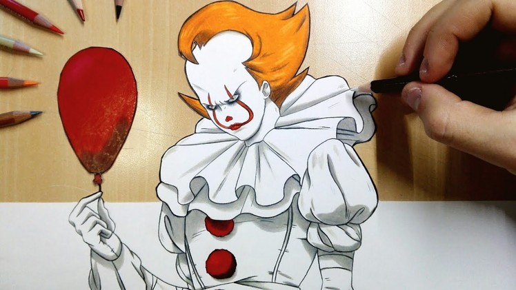 3D Drawing of IT (Pennywise) - Cartoon version
