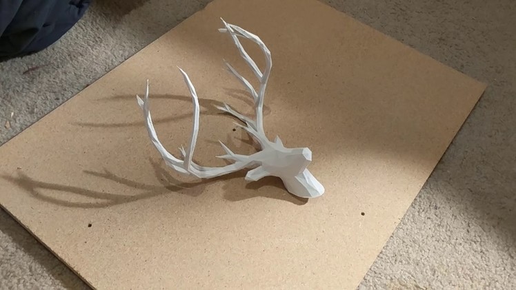 3D Printed Deer Head & Pallet Wood Wall Art