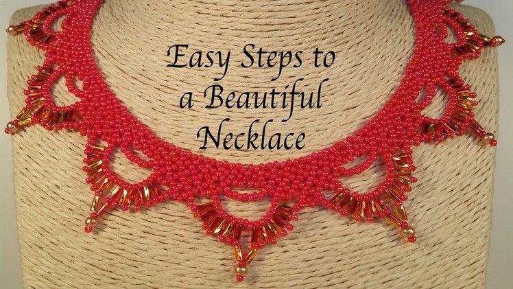 Azil Beaded Necklace tutorial in English