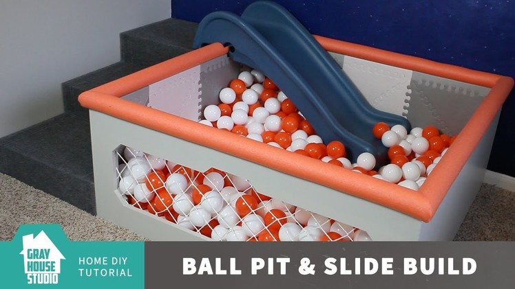Ball Pit and Slide Build. DIY