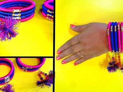 Beautiful Silk thread bangles | DIY- Silk thread bangles