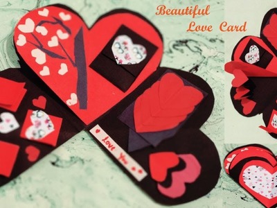 Birthday cards handmade | Love cards DIY | Heart Shape Scrapbook