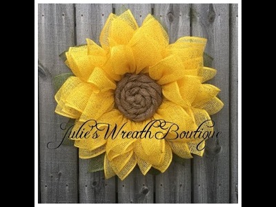 Braided Sunflower Wreath Tutorial | Julies Wreath Boutique