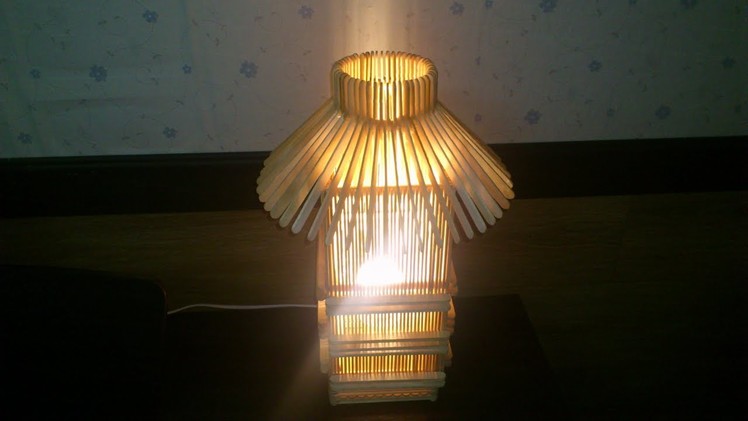 D.I.Y. Lamp from Popsicle stick