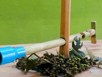 DIY Bamboo Gun Use Fruit Bullets - How to make bamboo gun for fun