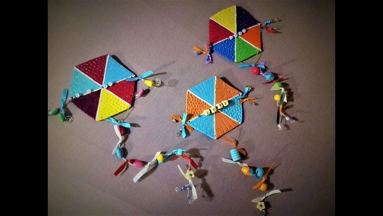 ❤ DIY - Hexagon Kite - Clay wall decoration