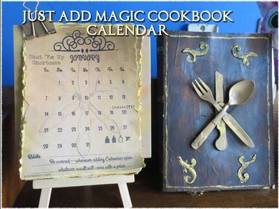 DIY Just Add Magic Cookbook Calendar