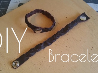 DIY Leather Mystery Braid Bracelet