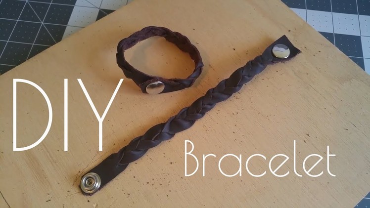 DIY Leather Mystery Braid Bracelet