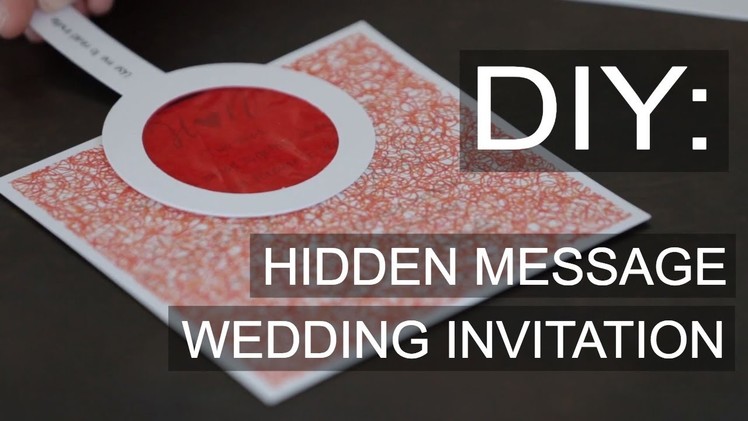 DIY Wedding Invitation Hidden Message Decoder - Pink Book Weddings