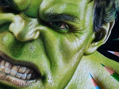 Drawing Hulk - 3D Art - Marvel -Infinity war - The Avengers