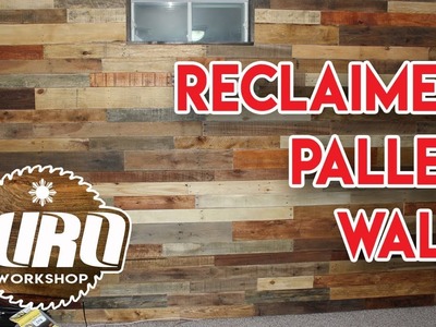 Easy to make DIY reclaimed pallet wood wall - JURO Workshop