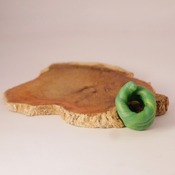 Green Dreadlock Twisted Bead Hair Wrapped Jewellery Dread Accessories Handmade